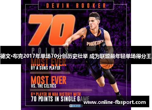 德文·布克2017年单场70分创历史壮举 成为联盟最年轻单场得分王